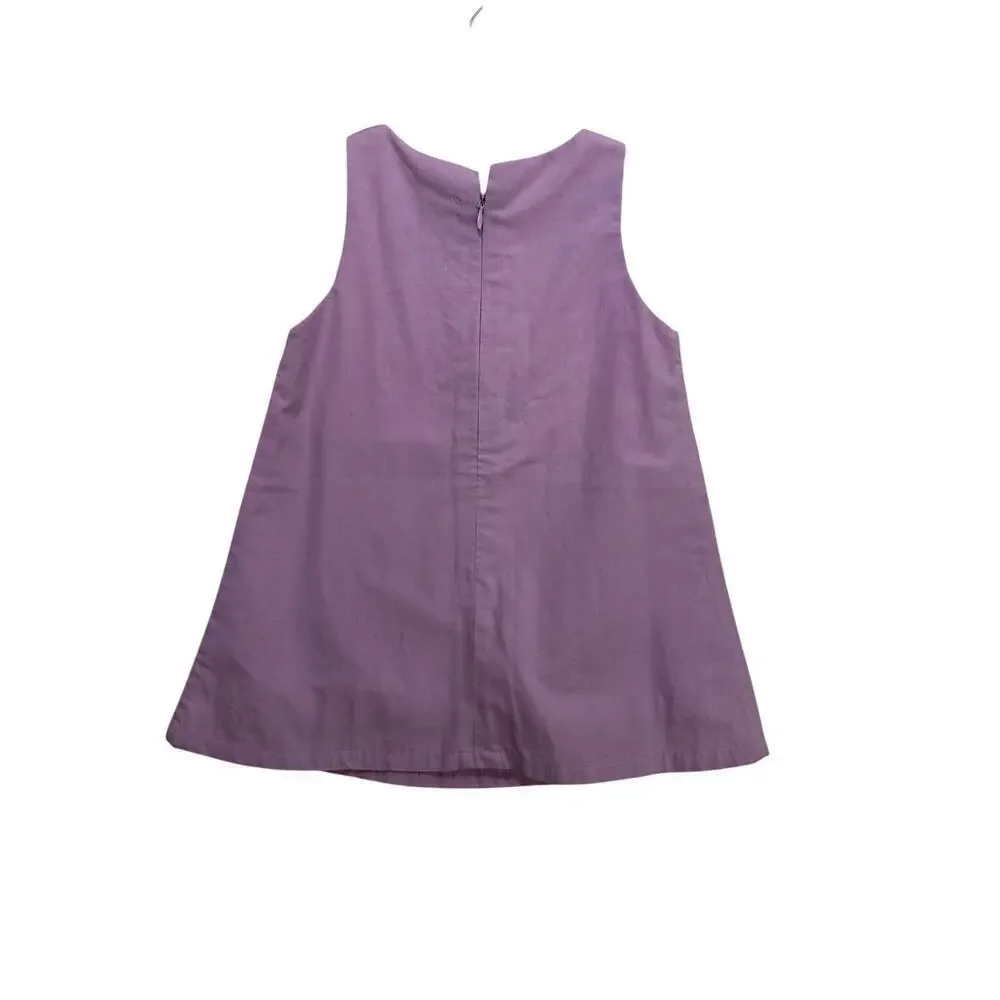 Tarte Tatin Kids Girls' Purple Cotton Blend Sleeveless Dress Size 2 Years